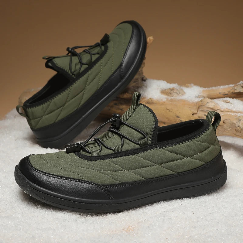 New Winter Warm Snow Barefoot Casual Shoes Waterproof Non-Slip Women Men Hiking Shoes Outdoor Warm Fur Work Ankle Shoes Big Size - Sun Studio