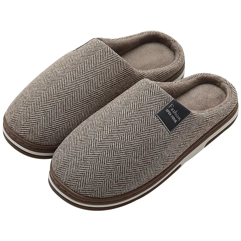 Große Größe 48 49 Männer warme Hausschuhe, Winter Freizeit Schuhe, weiche Slides, Paare, Fußboden-Hausschuhe, Innen-Schlafzimmer, rutschfeste flache Schuhe