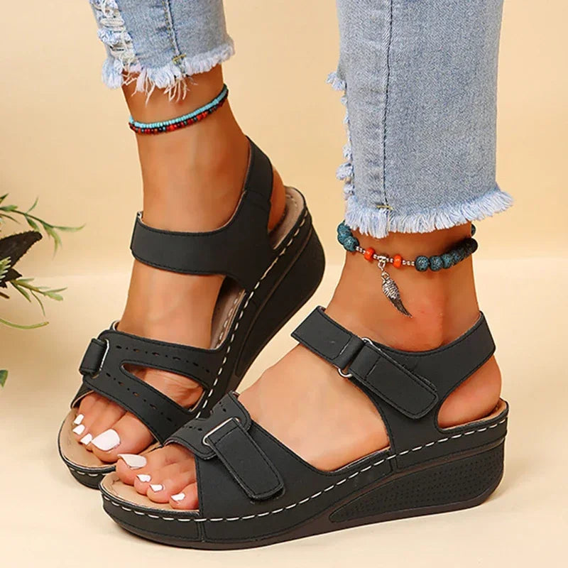 Summer Wedge Sandals for Women 2025 New Fashion Non Slip Beach Shoes Woman Lightweight Casual Platform Sandalias Mujer Plus Size - Sun Studio