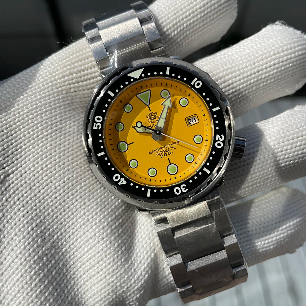 STEELDIVE SD1975 Luxury Automatic Watches Men Dive Watch 30Bar Waterproof Luminous Clock Sapphire Mirror Mechanical Wristwatch - Sun Studio