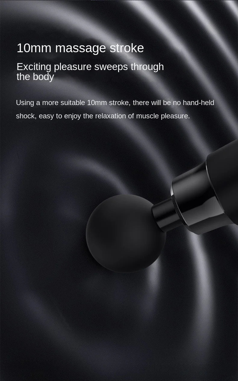Fitness Relaxation Muscle Electric Intelligent Mini Massager Multi speed Variable speed Vibration Multi functional Fascia Gun - Sun Studio