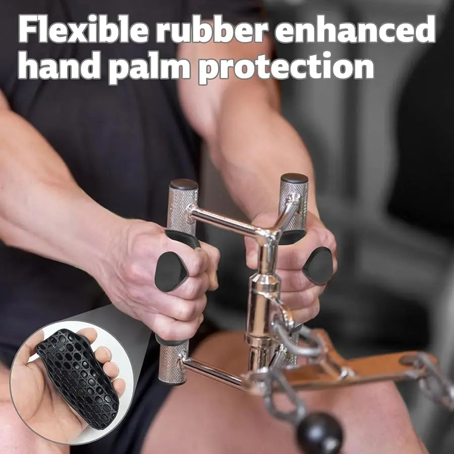 Gym Grips Fingerless Workout Gym Gloves Ergonomics Workout Grip Hand Protection Weight Lifting Grips Bodybuilding Gymnastics - Sun Studio