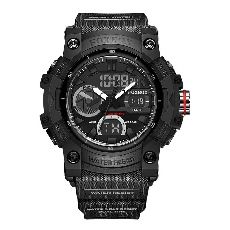 LIGE Fashion Digital Watches For Men Top Brand Luxury Military Waterproof Watch Men Casual Sport Dual Display Watch Montre Homme - Sun Studio