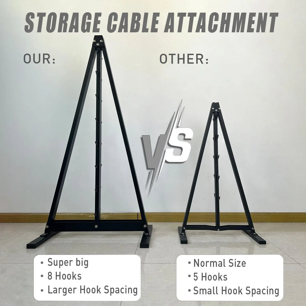 Gym Fitness LAT Pull Down Bar,Storage Rack,Heavy Duty,A-Frame Stand,Support Base for LAT Pulldown Attachments,LAT Bar - Sun Studio