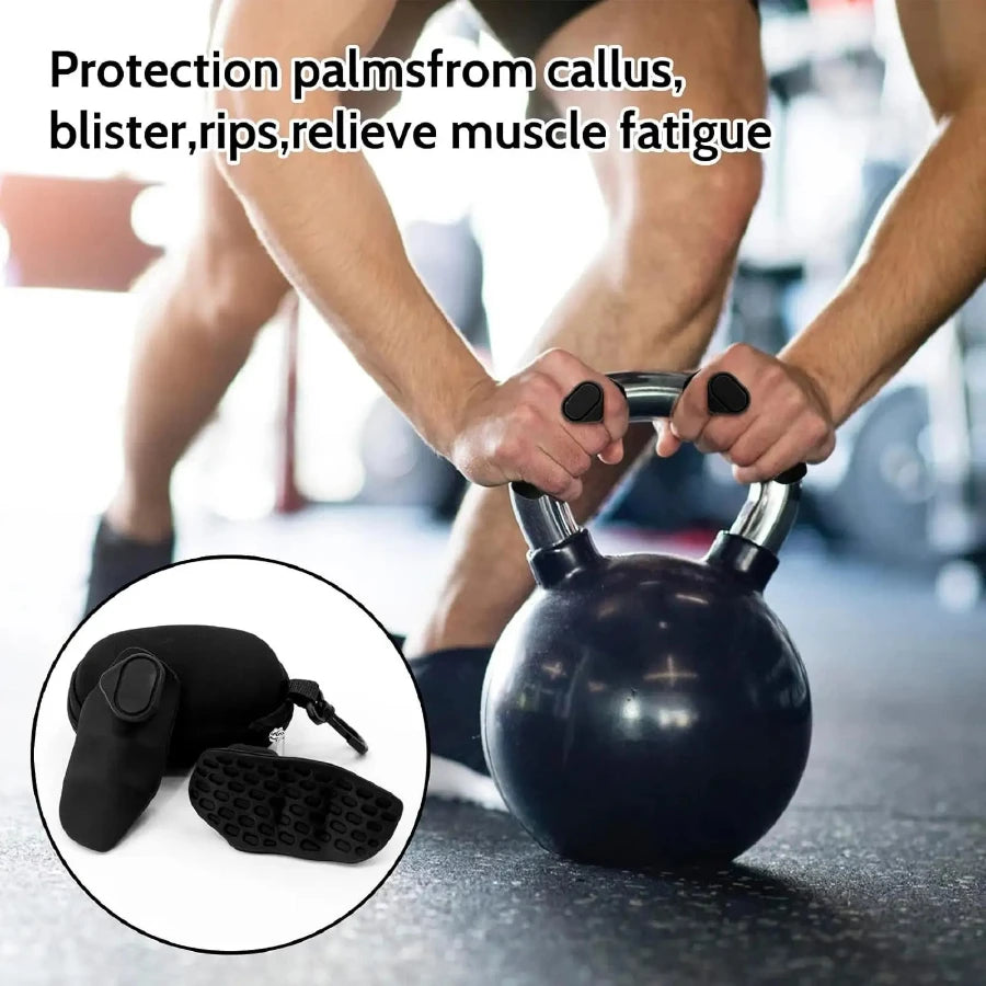 Gym Grips Fingerless Workout Gym Gloves Ergonomics Workout Grip Hand Protection Weight Lifting Grips Bodybuilding Gymnastics - Sun Studio