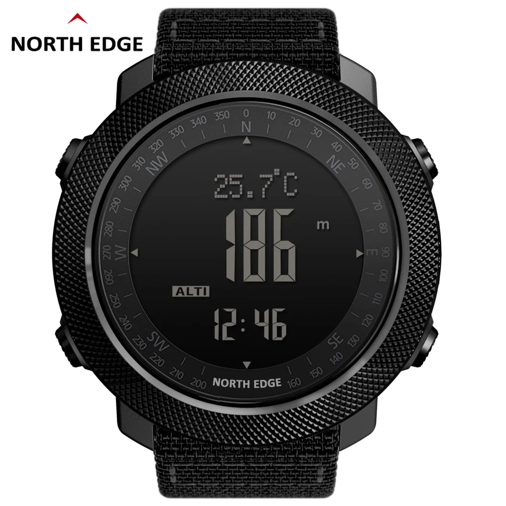 NORTH EDGE Men's sport Digital watch Hours Running Swimming Military Army watches Altimeter Barometer Compass waterproof 50m - Sun Studio