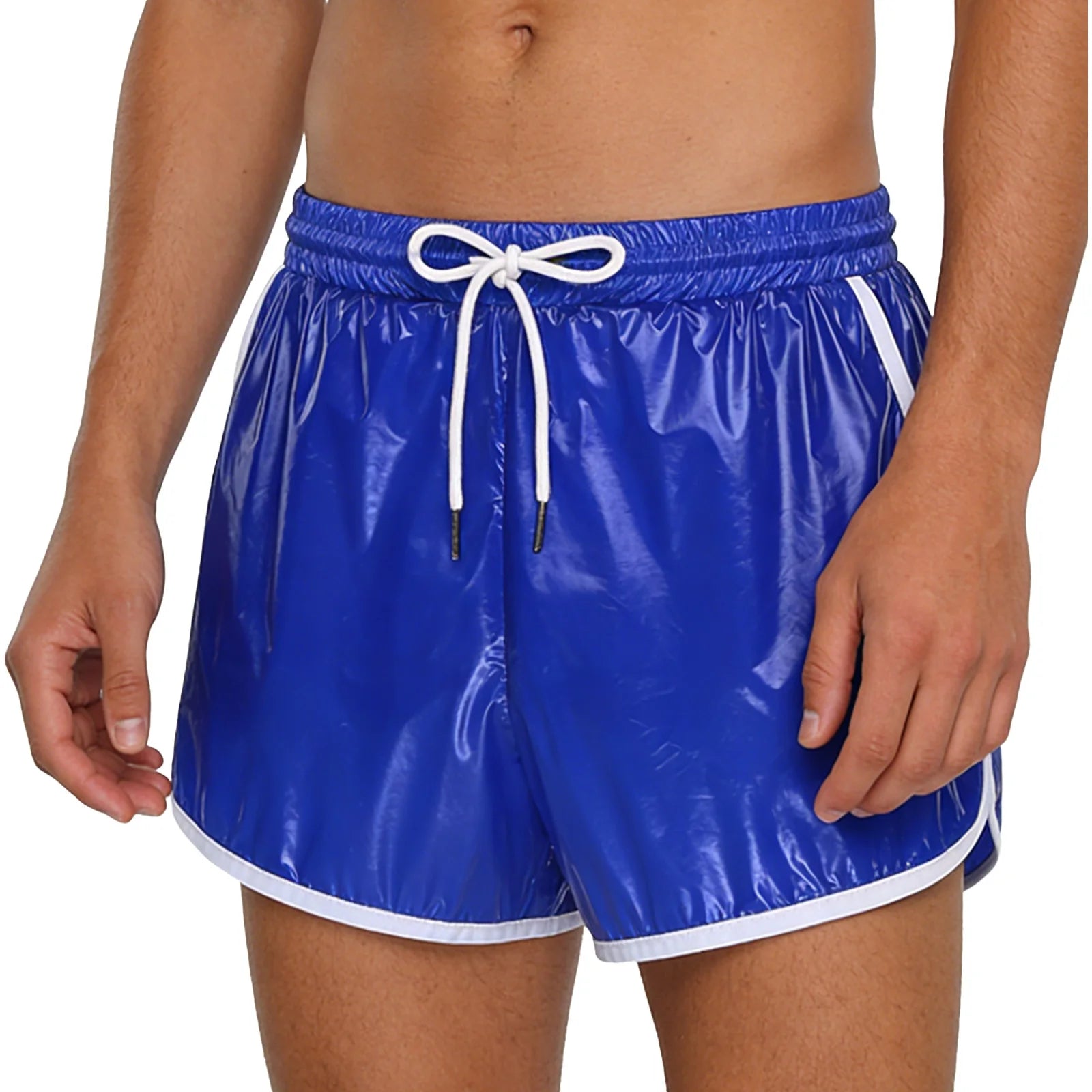 Mens Swimsuit Drawstring Seams Swim Shorts with Pockets Waterpoof Swimming Trunks Shorts Elastic Waistband Swimming Bathing Suit - Sun Studio