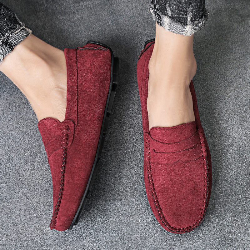 Trend Suede Men Casual Shoes Breathable Comfort Slip-on Mens Driving Shoes Fashion Men Lazy Shoes Luxury Brand Loafers Moccasins