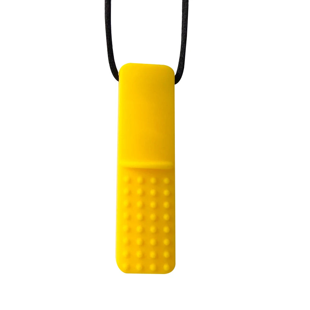 1pcs Silicone Teether Kids Chew Necklace Sensory Chewy Pendant Oral Motor Toys Therapy Tools for Autism ADHD chidren's goods - Sun Studio
