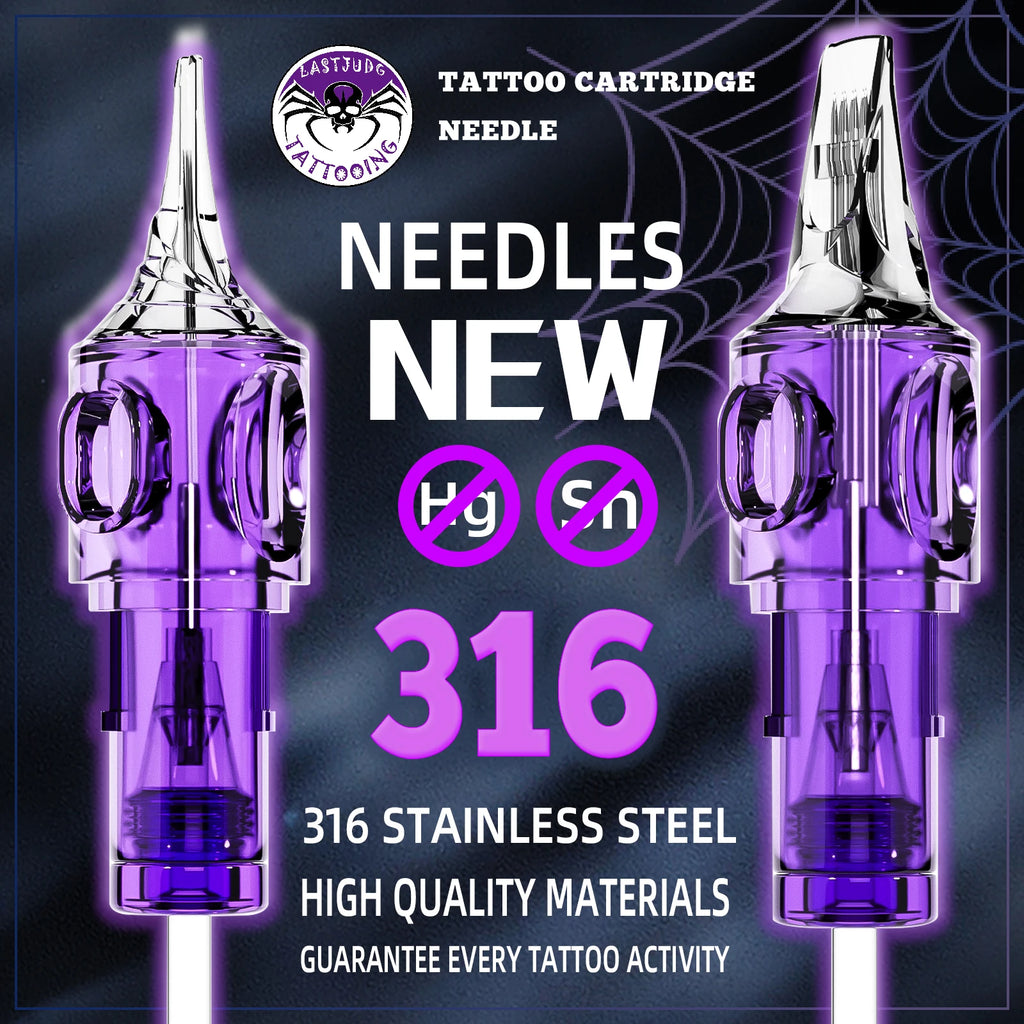 POSEIDON Tattoo Needles 12PCS Professional Tattoo Needles Kit Disposable RL RS M1 RM Permanent Makeup Tattoo Cartridge Needles - Sun Studio