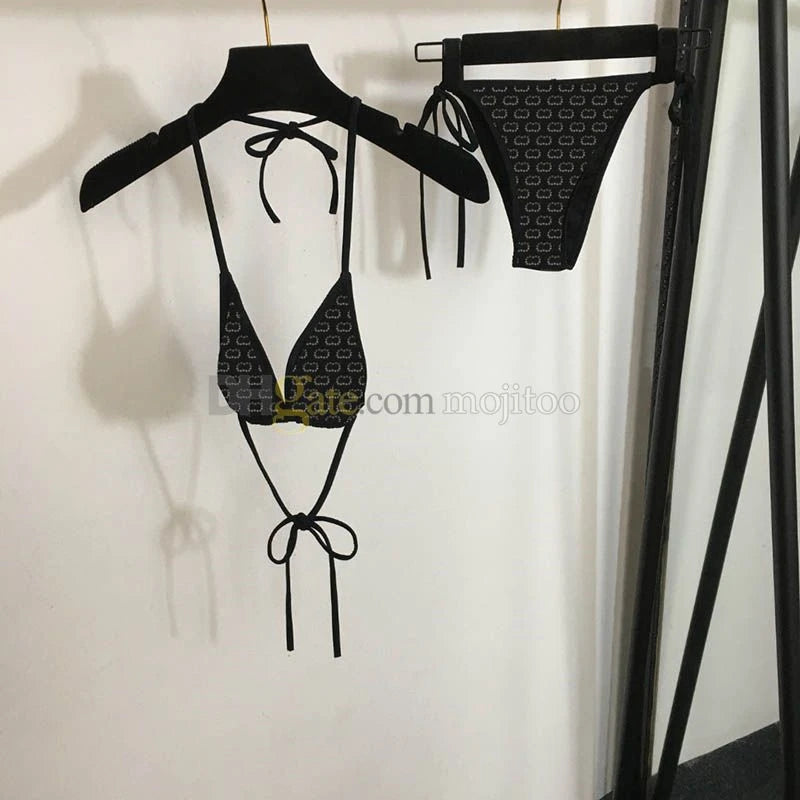 2025 Summer New Women's Slimming Swimsuit Sexy Beach Vacation Printed Strap Bikini - Sun Studio