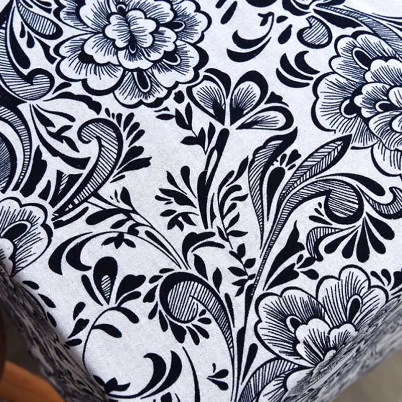 Bohemian Fabric Ethnic Vintage Retro Boho Printed Cotton Linen Home Decor Upholstery Textile