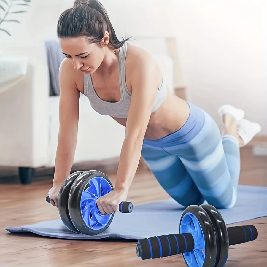 Abdominal Wheel Set Grip Push-up Bracket Abdominal Wheel Skipping Rope Combination Set Home Sports Fitness Workout Equipments - Sun Studio