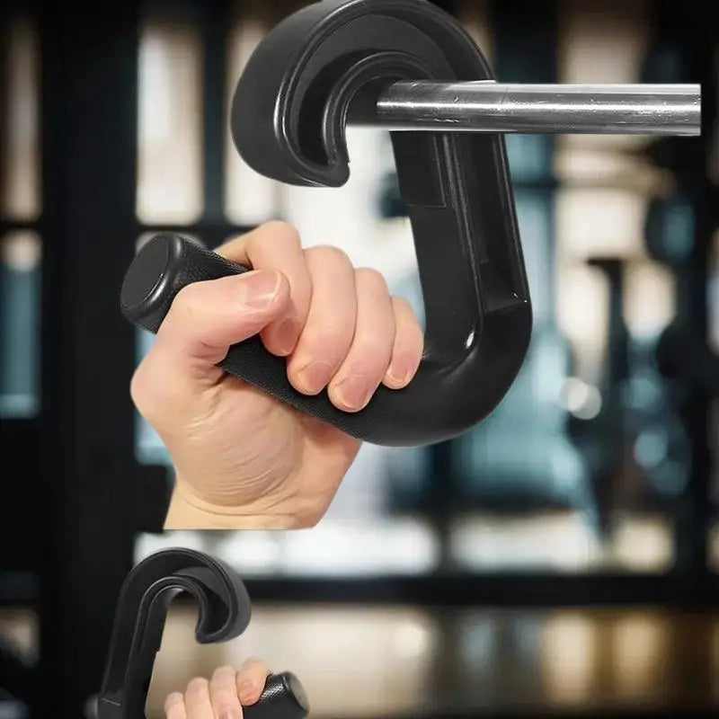 1Pair Gym Use Nylon Grip Bar, Strong Double Hook, Non-slip Design, Durable for both Home and Commercial Use - Sun Studio