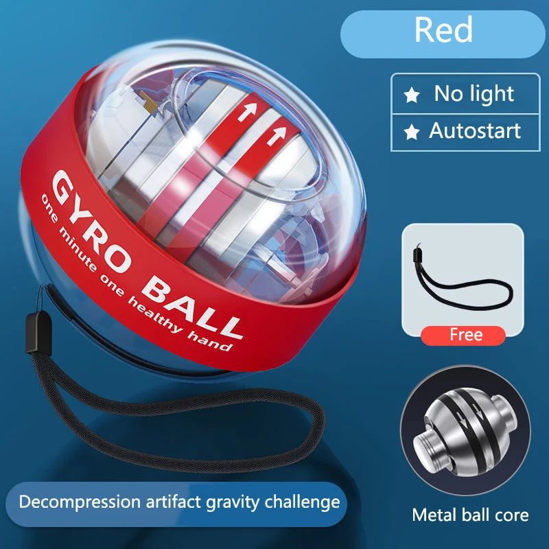 Self-start Wrist Force Ball Powerball Forearm Trainer Muscle Fitness Equipment Gyroscope Power Ball Gyro Wrist Booster Trainer - Sun Studio