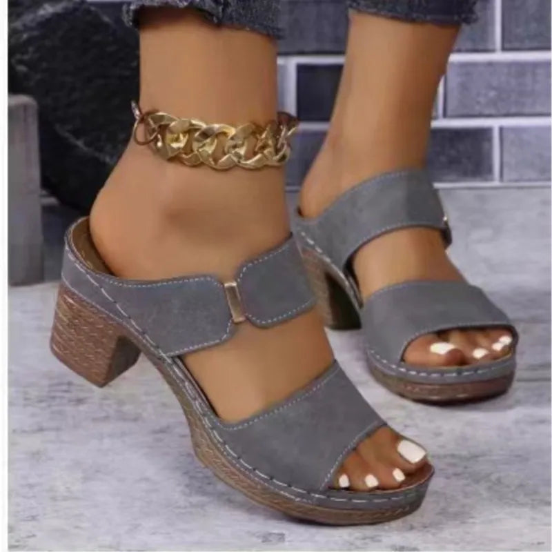 Summer Sandals Shoes Women Elegant Sandals Woman Slides Women Shoe Wedge Shoes Woman Breathable Footwear Female Slippers Woman - Sun Studio