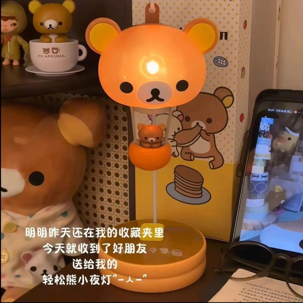 Rilakkuma Balloon Light Cute Sanx Forest Decorative Balloon Lamp Cartoon Night Light Relaxing Bear Theme Creative Home Decor - Sun Studio