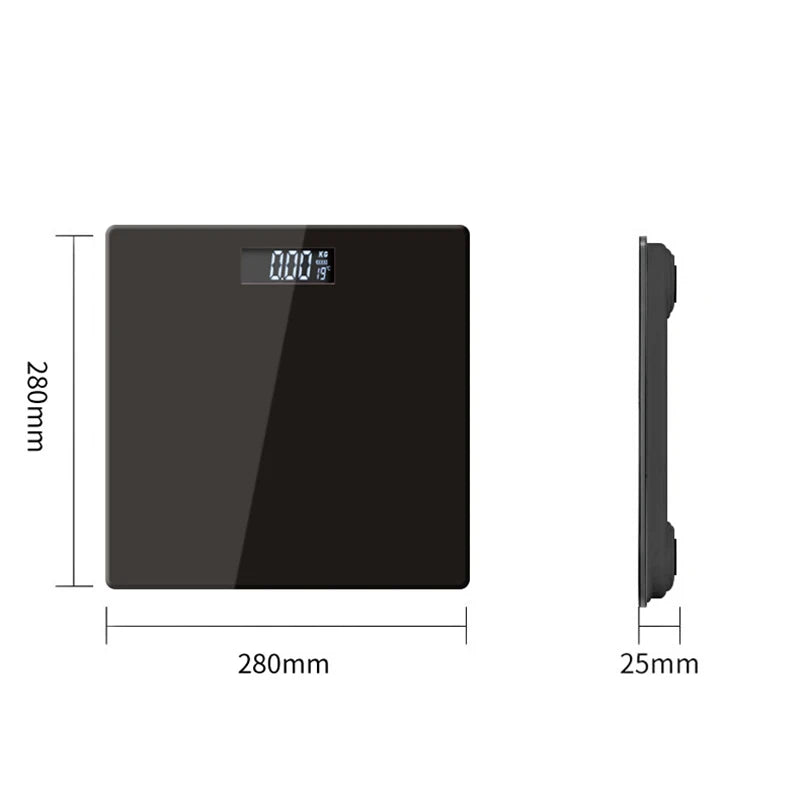 Scale for Body Weight , Digital Bathroom Scale with Step-On Technology, 3 Backlit Display, 180kg Weight Scale, ميزان وزن - Sun Studio
