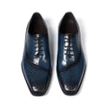 Men's Genuine Leather Oxfords Fashion Pointed Toe Wedding Party Dress Shoes Luxury Lace-Up Office Career Formal