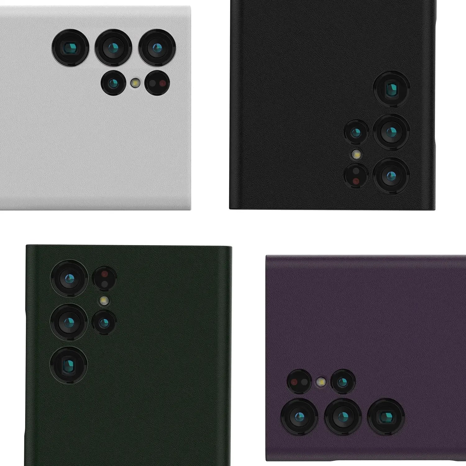 Real Pure S24 Ultra Thin Leather Case for SAMSUNG Galaxy S24 Ultra Case Colorful Official Original Design Cover - Sun Studio