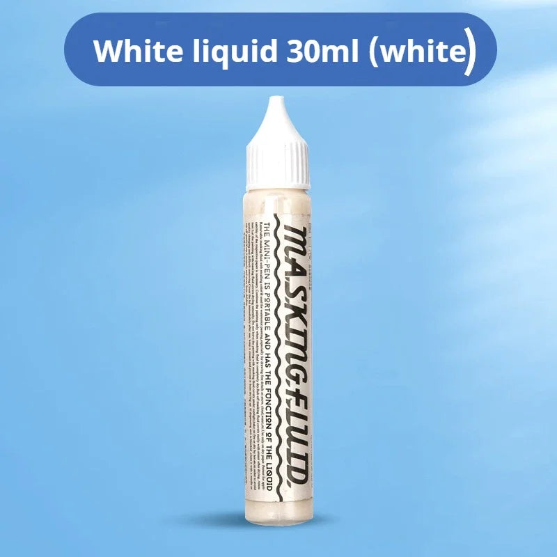 Watercolor Art Masking Fluid 18ml/30ml/75ml Watercolor Media Masking Marker Pen For Watercolor Gouache Painting Art Supplies - Sun Studio