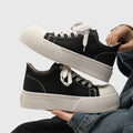 Canvas Platform Sports Shoes Fabric Outdoor Shoes for Men Skateboard Soft and Comfortable All-match Wear-resistant Non-Slip New - Sun Studio
