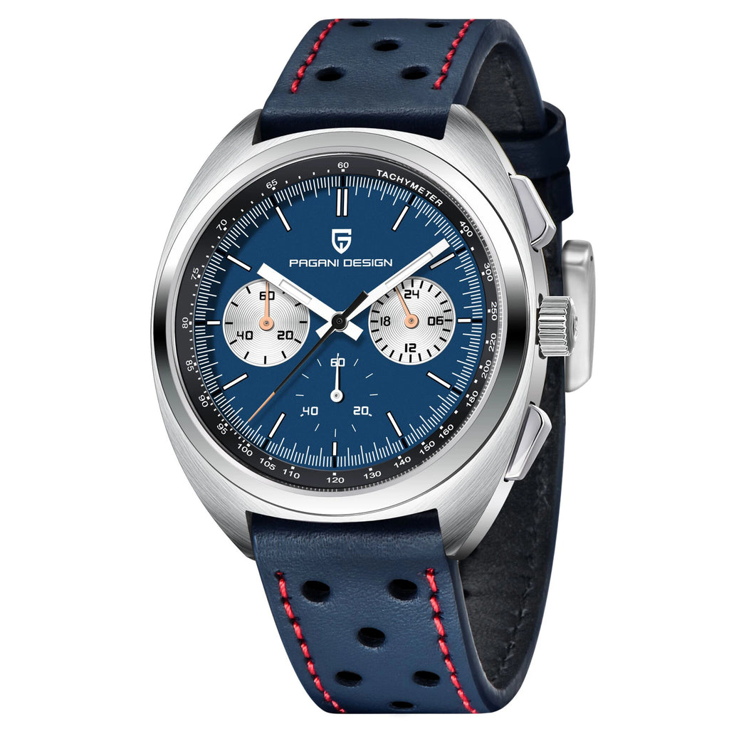 PAGANI DESIGN 2024 New Turtle Back Case Sport Chronograph Luxury Retro Quartz Watches For Men AR Sapphire glass Wrist watch Men - Sun Studio