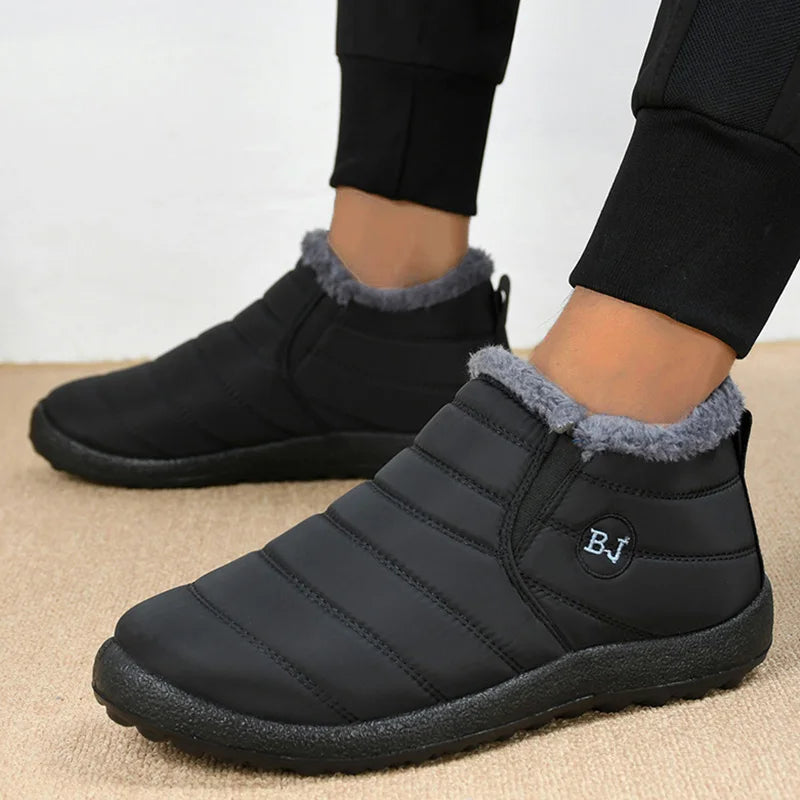 Warm Men's Boots Snow Plus Size Winter Boots For Men Fur Shoes For Men Unisex Ankle Boots Waterproof Work Shoes Footwear - Sun Studio