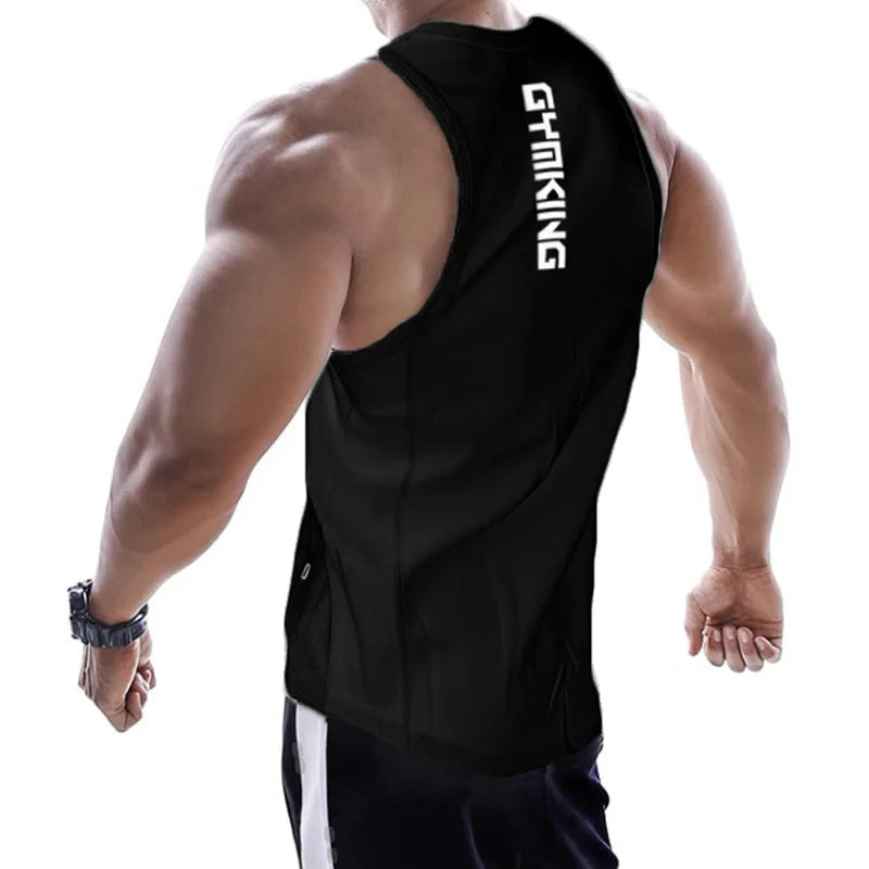 Fitness Clothing  Men Muscle Shirt  Cotton Men Tank Top Workout Bodybuilding Men Sportwear Tank Top Sleeveless Vest - Sun Studio