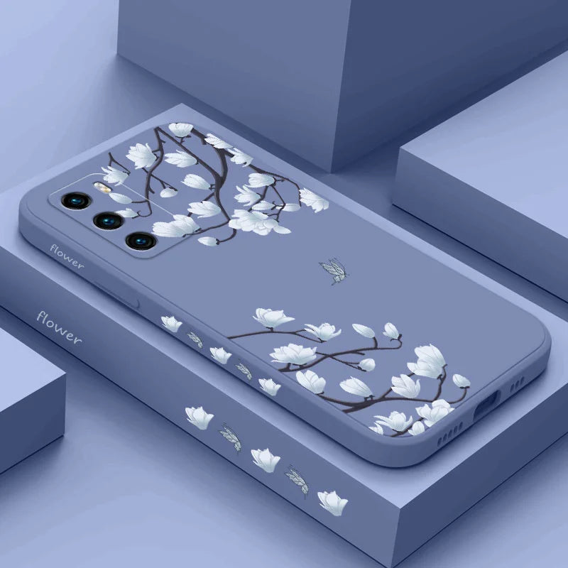 Tree Branch Phone Case For Huawei P40 P50 P30 P20 Pro Lite Nova 5t Y7A Mate 40 30 20 Pro Lite Liquid Silicone Cover - Sun Studio