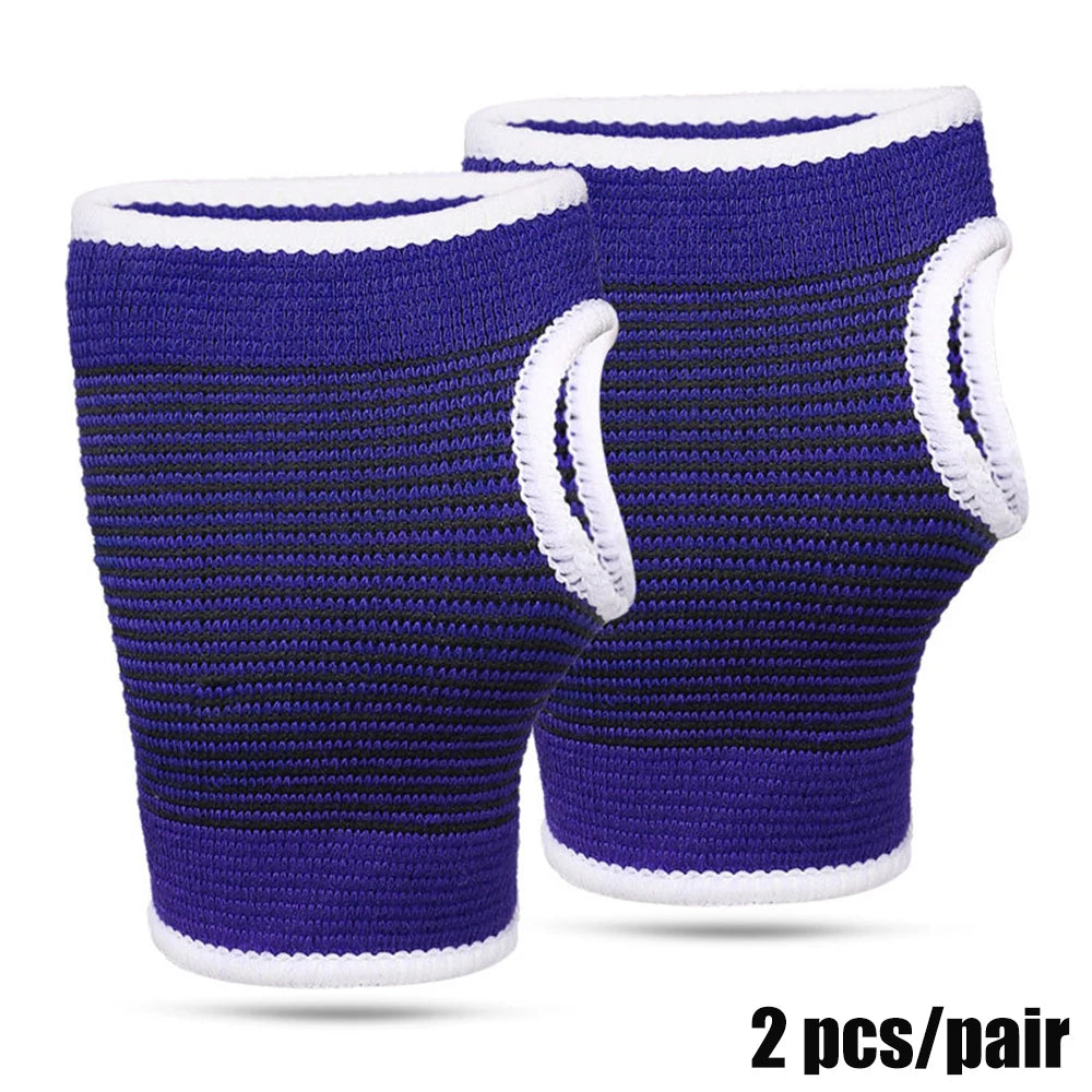 1 Pair Fitness Gym Gloves Elastic Training Fitness Wrist Wrap Workout Exercise Glove Wrist Support Hand Brace Gym Palm Protector - Sun Studio