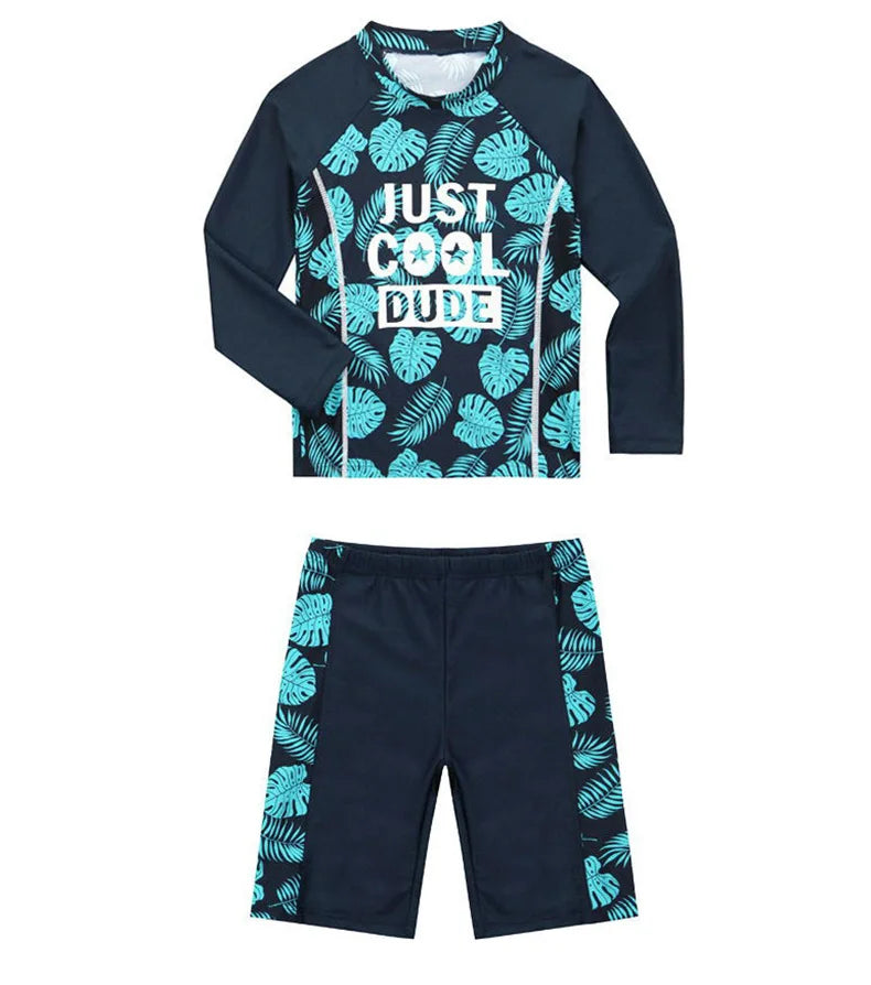 2-10 Years Baby Boy Swimsuit Children's Swimwear for kids Quick Drying Sun Protection Swimwear Clothes set - Sun Studio