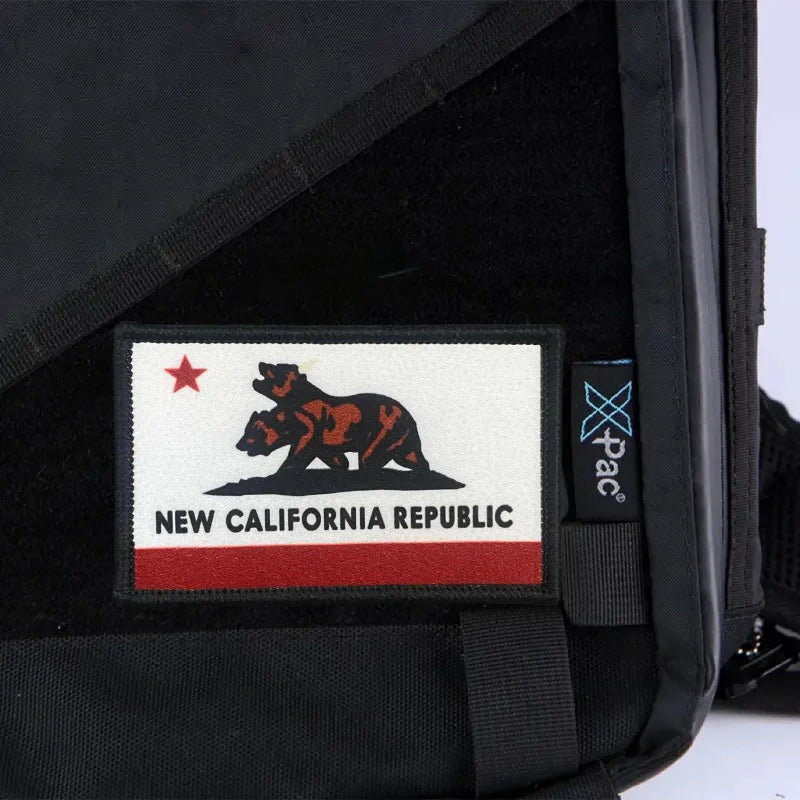 New California Republic Flag Patch Tactical Morale Badge Print Hook&Loop Military Backpack Clothing Decorative Sticker Armband - Sun Studio