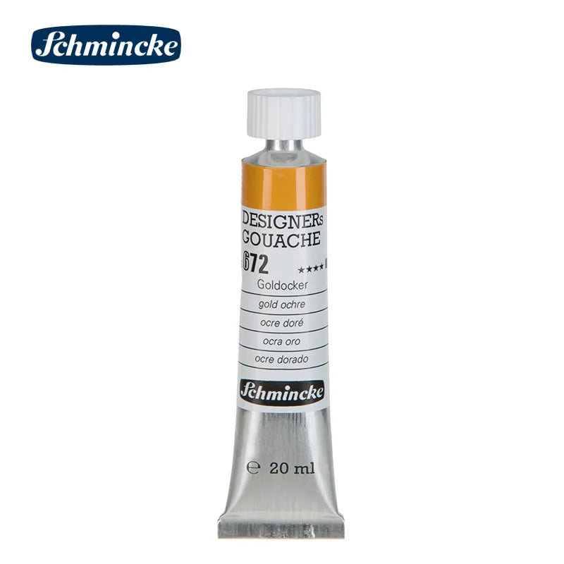 Germany Schmincke Designer Gouache Paint Tube 20ml Opaque Gouache Paint Professional Artist 48 Colors Drawing Art Supplies Cute - Sun Studio