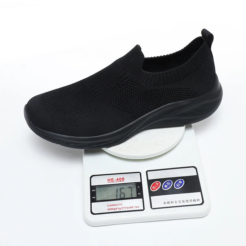 Men Casual Shoes Breathable Sneakers Men Lightweight Walking Running Shoes for Couple Slip on Loafers Zapatillas Hombre Size 48 - Sun Studio