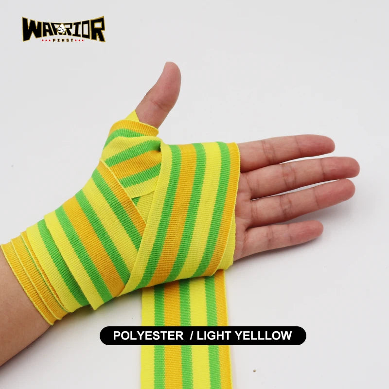 Hot Sale Colorful Stripe Pattern 3M/5M Boxing Hand Wraps MMA Muay Thai Kick Boxing Handwrap For Training Bandage Sport Tape - Sun Studio