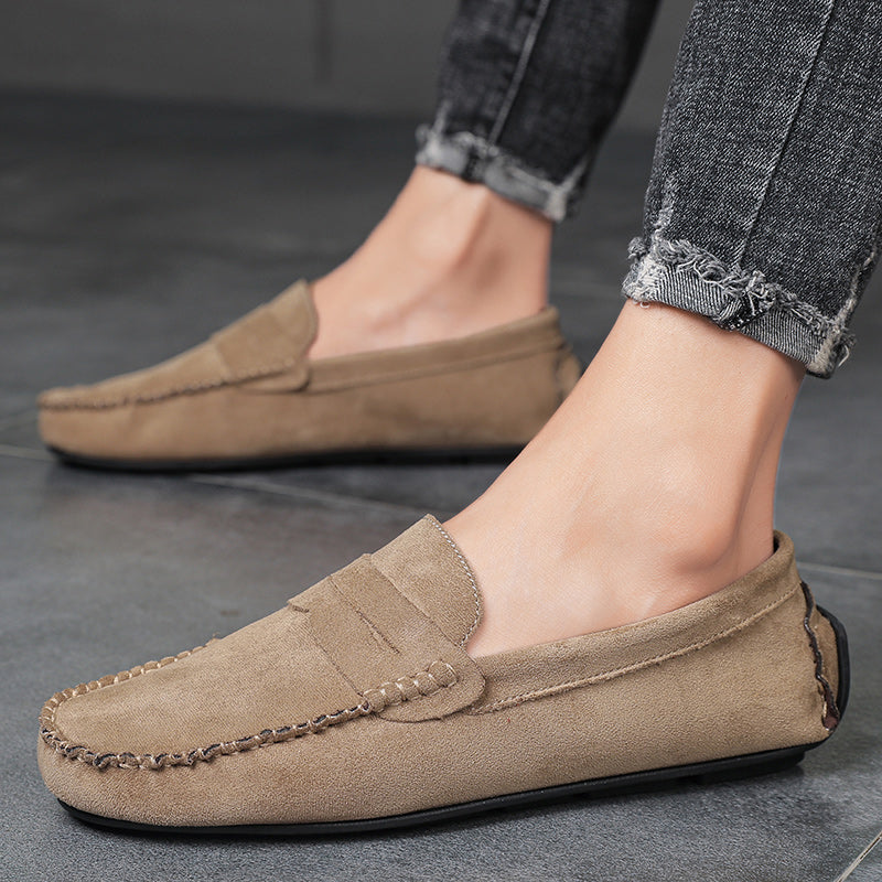 Trend Suede Men Casual Shoes Breathable Comfort Slip-on Mens Driving Shoes Fashion Men Lazy Shoes Luxury Brand Loafers Moccasins