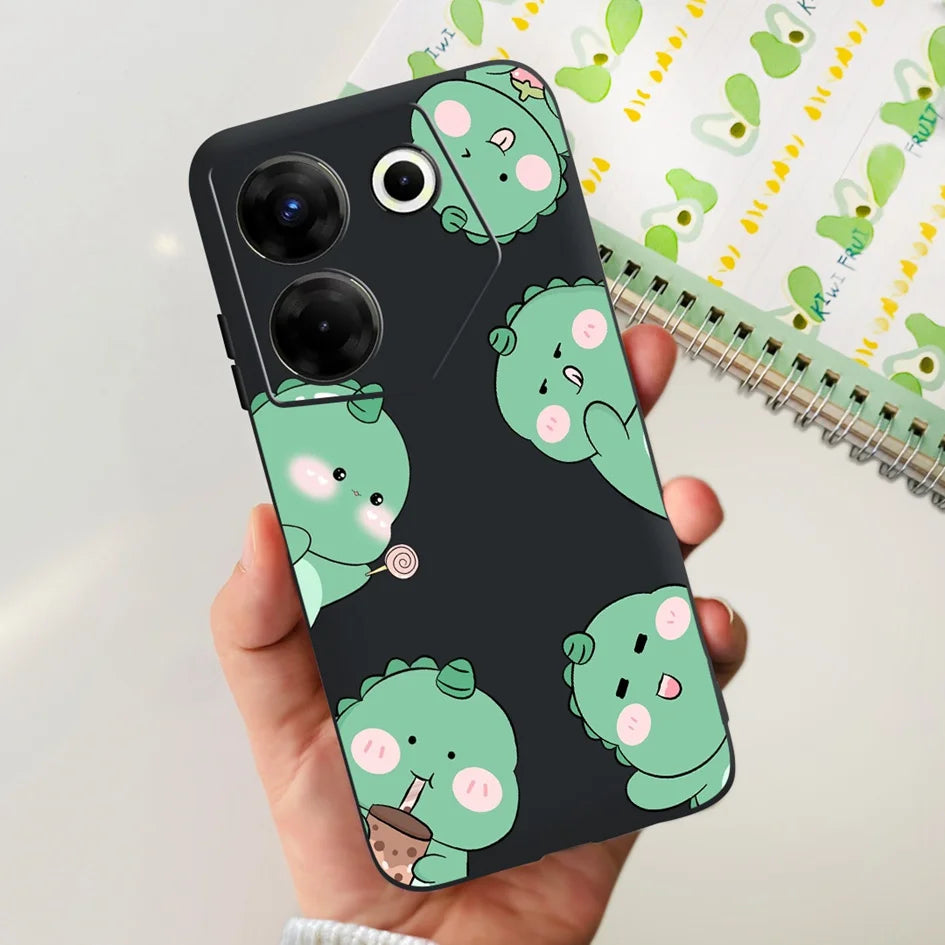 For Tecno Camon 20 Pro 5G Case 2023 Cute Love Heart Football Slim Cover Soft Silicone Funda For Tecno Camon20 Pro 5G CK8n Bumper
