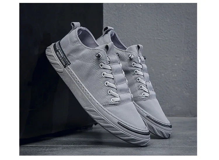 2024 Spring New Breathable Ice Silk Old Beijing Cloth Shoes Versatile Shoes Fashion Trend Men's Casual Canvas Board Shoes - Sun Studio