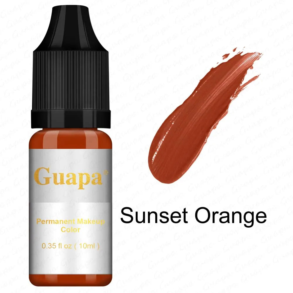 10ML Tattoo Ink Mikropigment Lippen Augenbrauen Permanente Makeup Pigment Tattoo Zubehör für Tattoo Augenbrauen Eyeliner Lippen
