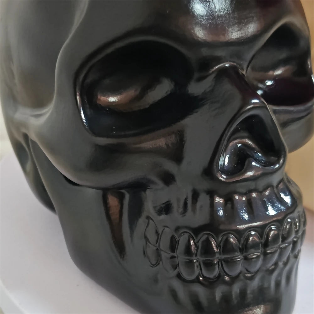 Skull Planter Vase Gothic Skull Flower Pot Goth Plant Pots Succulent Planters For Home Decor Halloween Decoration Pen Holder - Sun Studio
