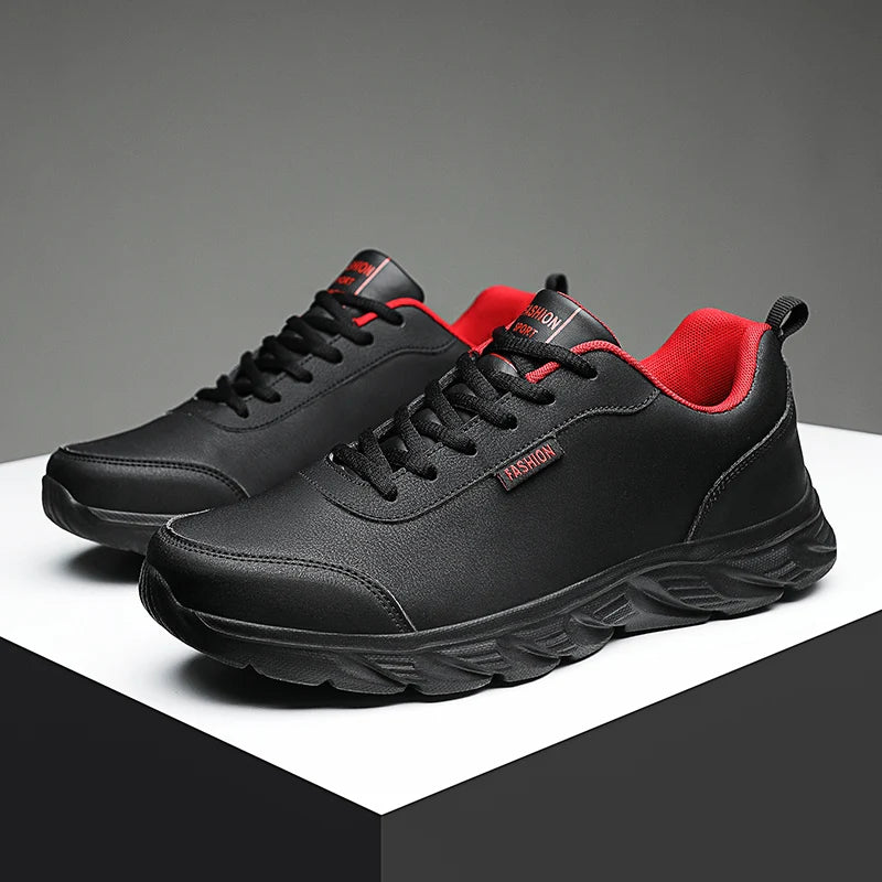 Winter Light Men Sneakers Lace Up Casual Shoes For Men Cushioning Men Sport Shoes For Running Outdoor Waterproof Walking Shoes - Sun Studio