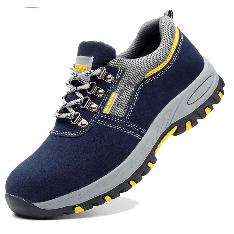 Mens Work leather Boot Safety Shoes Steel Toe Cap Puncture-Proof Work Sneakers Indestructible Work Shoes Men Shoes male kevlar - Sun Studio