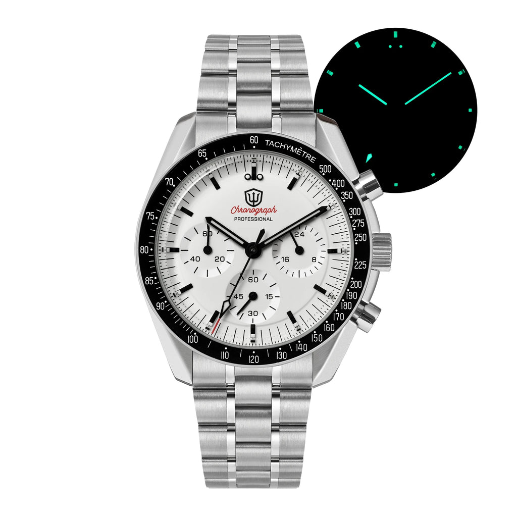 Watchdives WD1863 Sports Chronograph Watch VK63 Sweep Mechanical Quartz Watches Bubble Sapphire Mirror Waterproof 100M Men Watch - Sun Studio