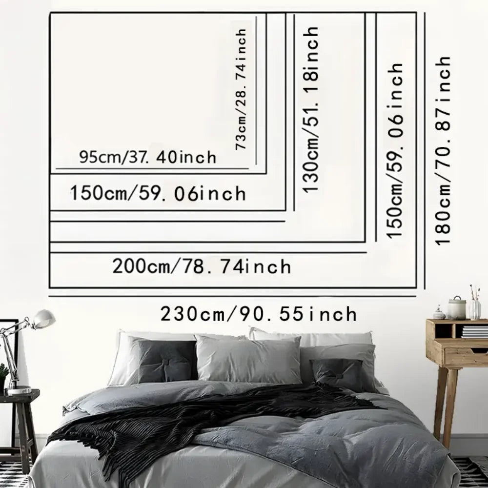 VIKAMA Death Note Anime Tapestry L Character Dessert Theme Study Wall Hanging Room Decor Home Decor - Sun Studio