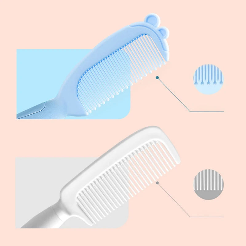 2 Pcs/Set Cute Kids Baby Small Hair Brush And Comb Set For Newborns & Toddlers Baby Brush Soft Bristles Baby Hair Care Gift - Sun Studio