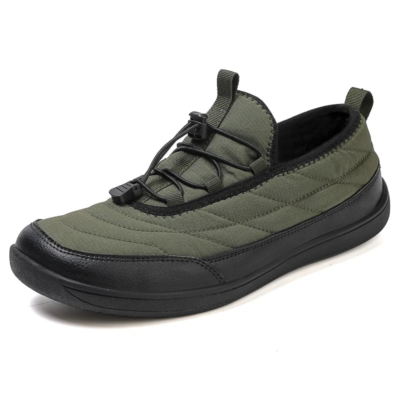 New Winter Warm Snow Barefoot Casual Shoes Waterproof Non-Slip Women Men Hiking Shoes Outdoor Warm Fur Work Ankle Shoes Big Size