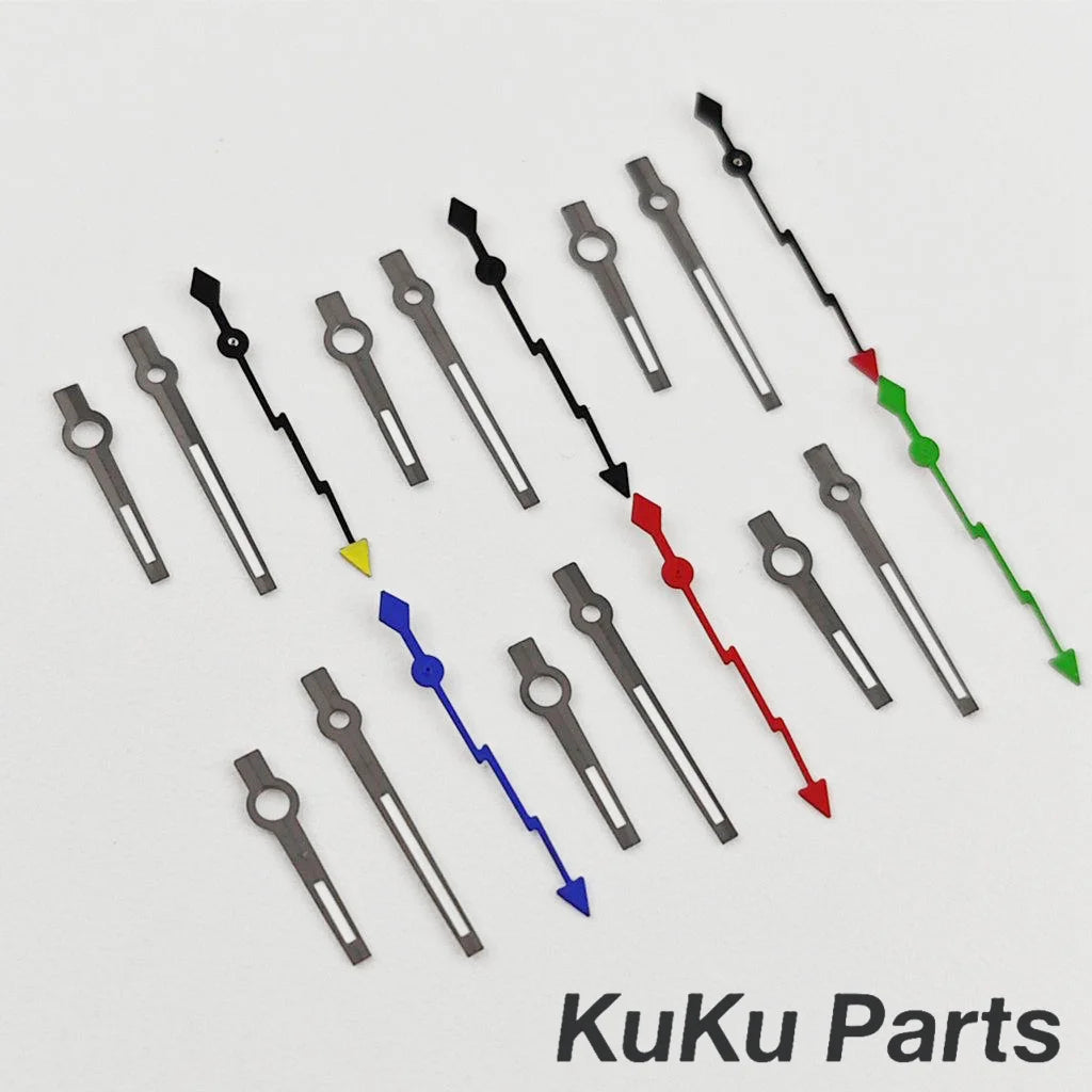 NH35 Lightning Second Green Luminous Hands Red Silver Gold Blue Watches Pointer For NH35 NH36 NH38 NH70 Movement Watches Needles - Sun Studio