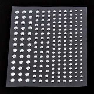 1 Pc Disposable Tattoo Stickers Face Jewelry Color Crystal Diamond DIY Eyes Face Body Waterproof Makeup Decorations Rhinestones