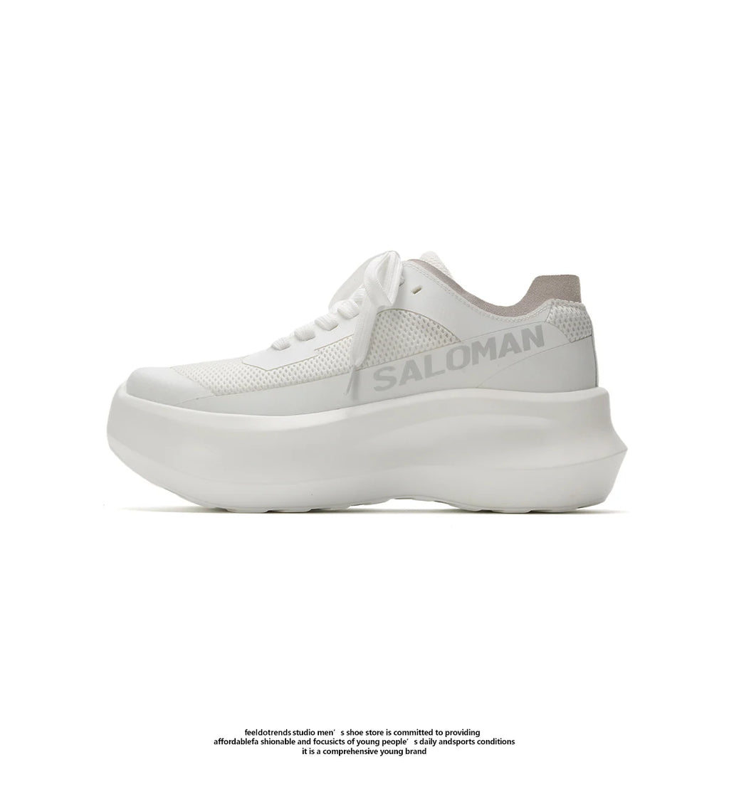 Summer New Mesh Shoes Men's Height 7CM Casual Breathable Dad Shoes Sponge Cake Shoes Thick Bottom Trendy Sports Shoes - Sun Studio